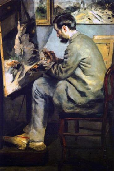 Pierre Auguste Renoir Portrait of Jean Frederic Bazille oil painting picture